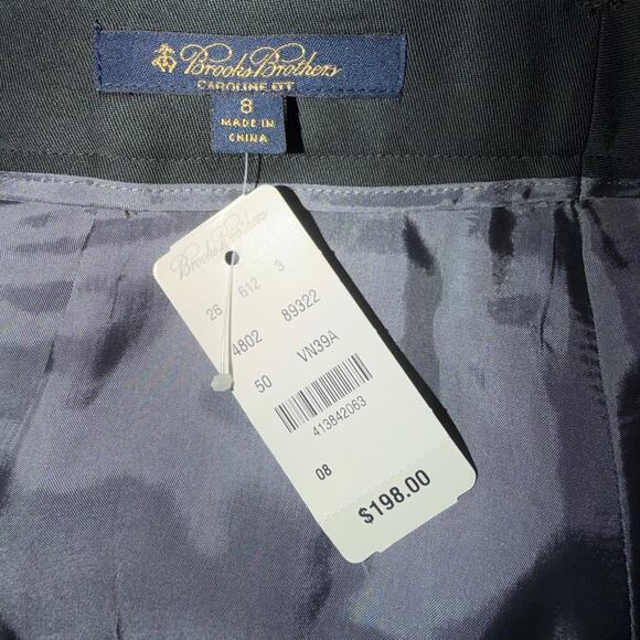 Brooks Brothers Caroline Fit 100% Wool Womens Size 8 Dress Slacks Pants NWT - Picture 3 of 9